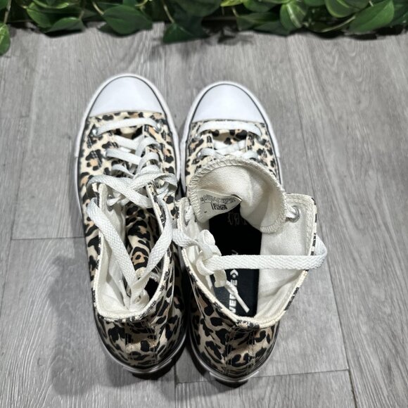 Converse Lift Hi Top Platform Cheetah Leopard Print Women's Size 9 - Picture 6 of 10